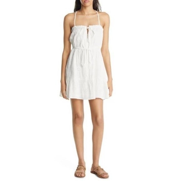 NWT Lulus Perfect Summer Day Eyelet Lace Mini Dress‎ - Picture 1 of 8